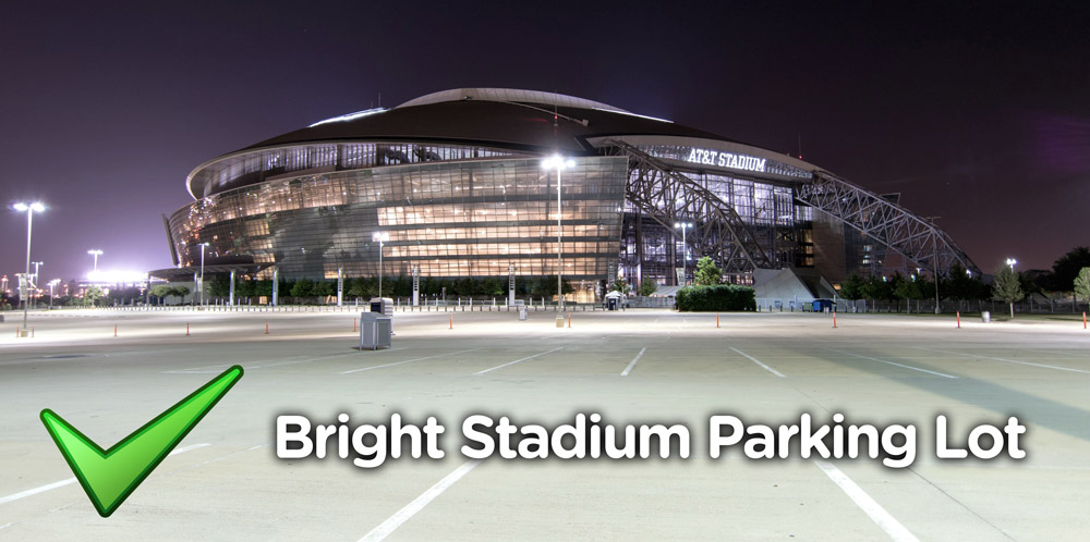 bright-parking-lot-outside-stadium-prevent-burglary